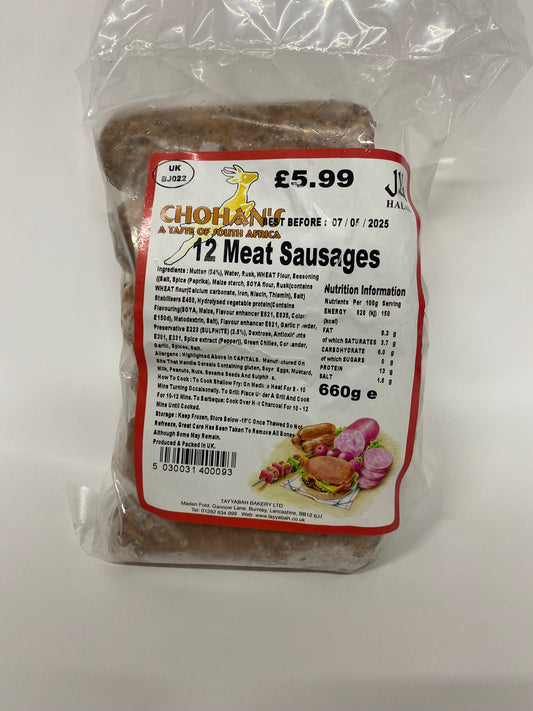 Chohan’s 12 Meat Sausages