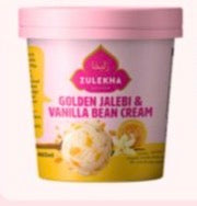 Zulekha's Golden jalebi & Vanilla bean swirl Ice cream