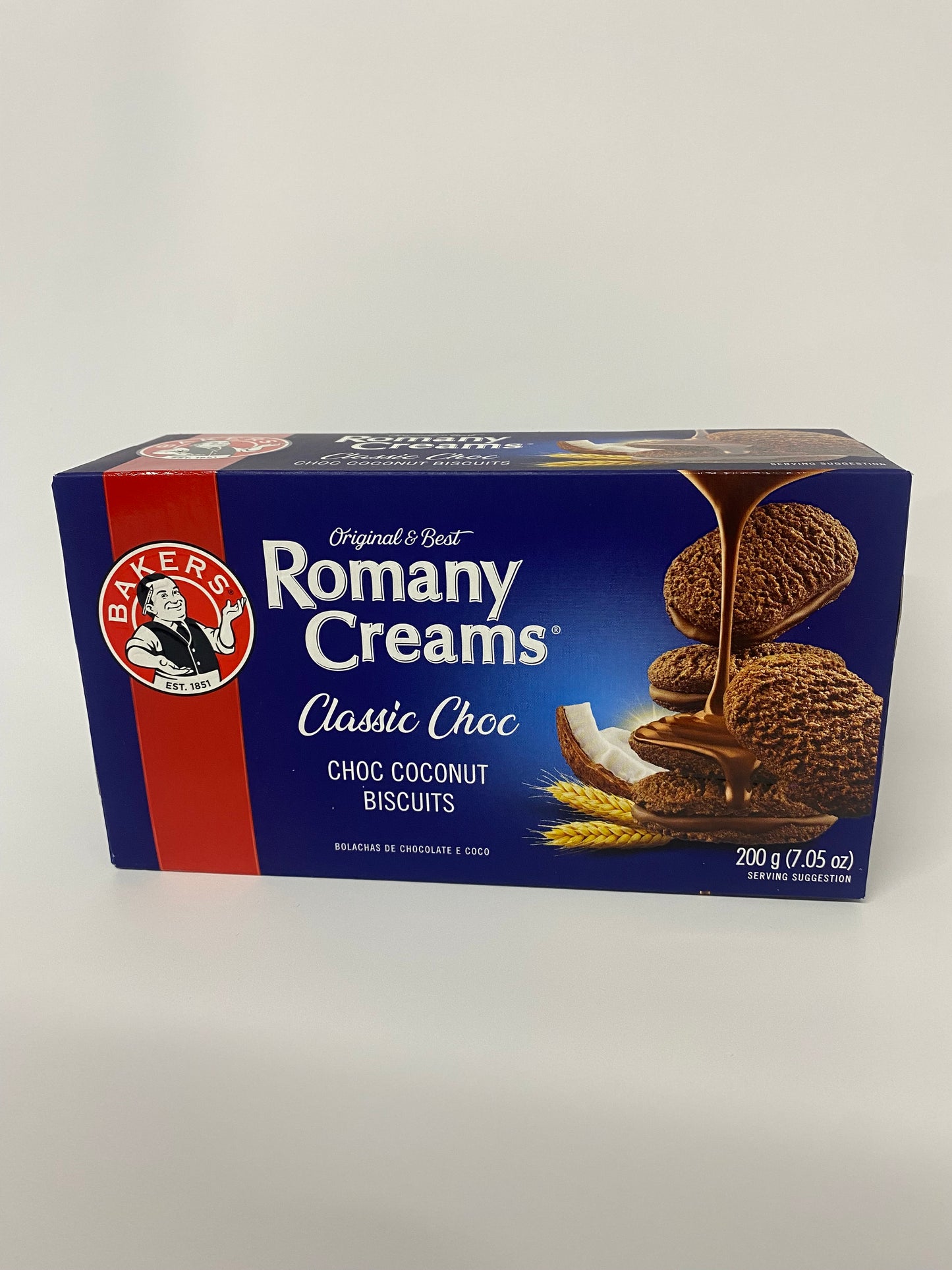 Romany Creams Classic Choc coconut biscuits