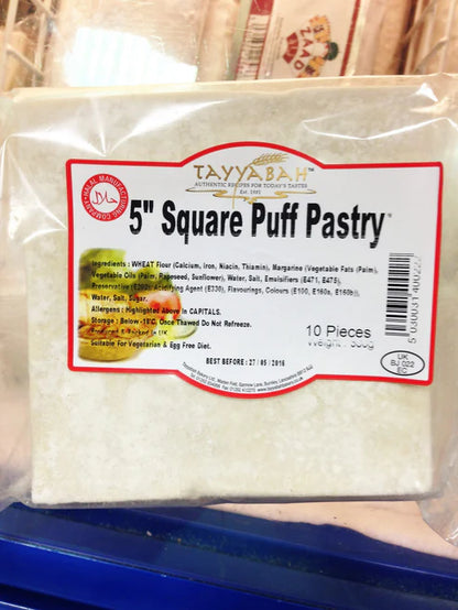 Tayyabah 5" round and square pastry 2 for £4