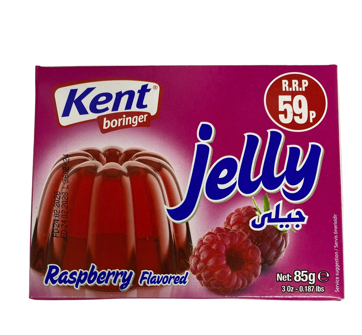 Kent Raspberry Flavoured Jelly 85G