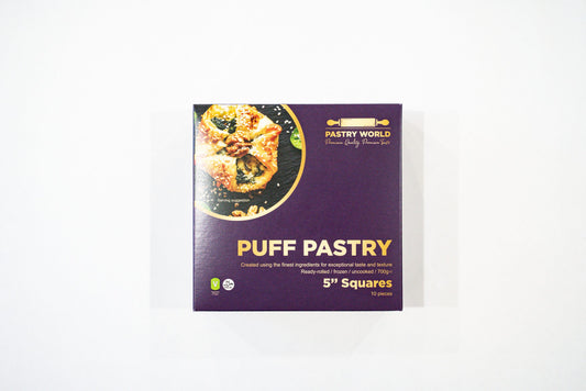 Pastry World 5” Square Puff Pastry 10 sheets