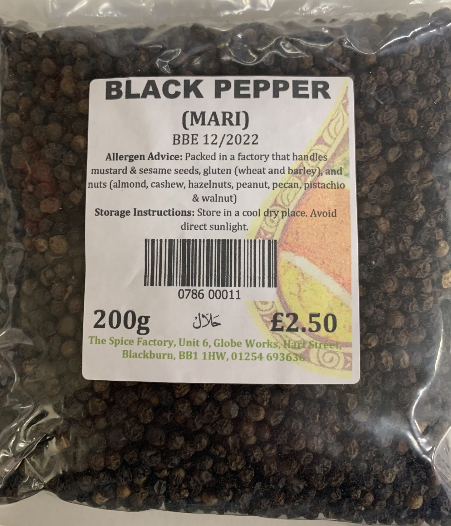 Spice Factory Black Pepper (Mari) 200g