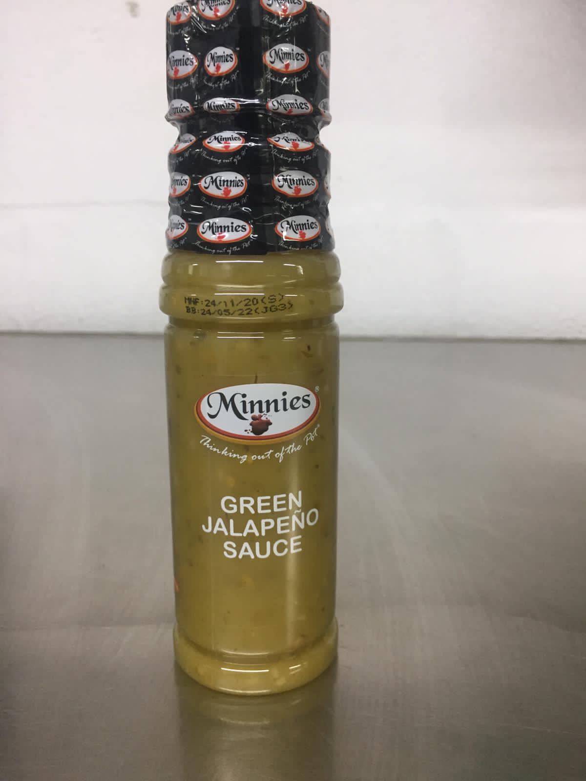 Minnies Green Jalapeno Sauce 250ml