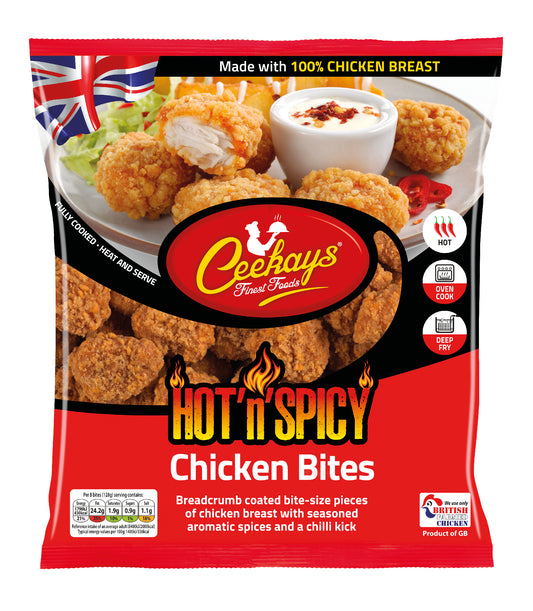 Ceekay's Hot &amp; Spicy Mini Chicken Bites 500g