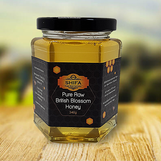 Pure Raw British Blossom Honey 340g