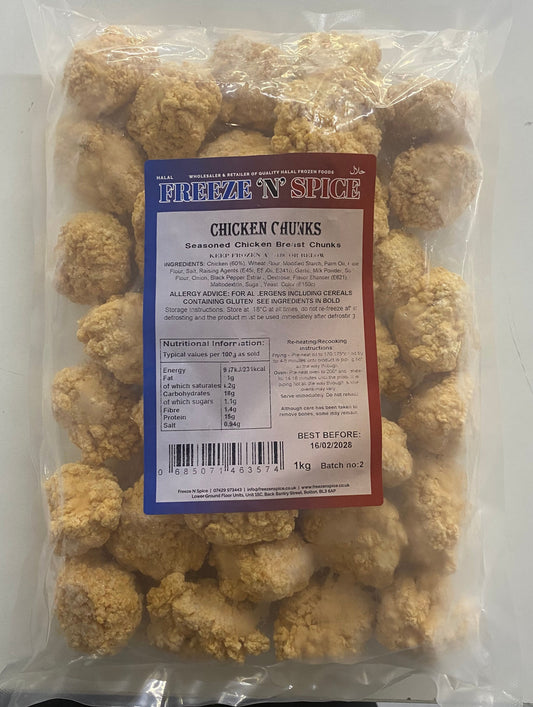 Freeze N Spice - Chicken Chunks 1kg