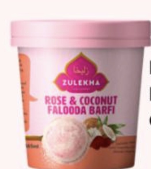 Zulekha’s Rose & coconut falooda barfi