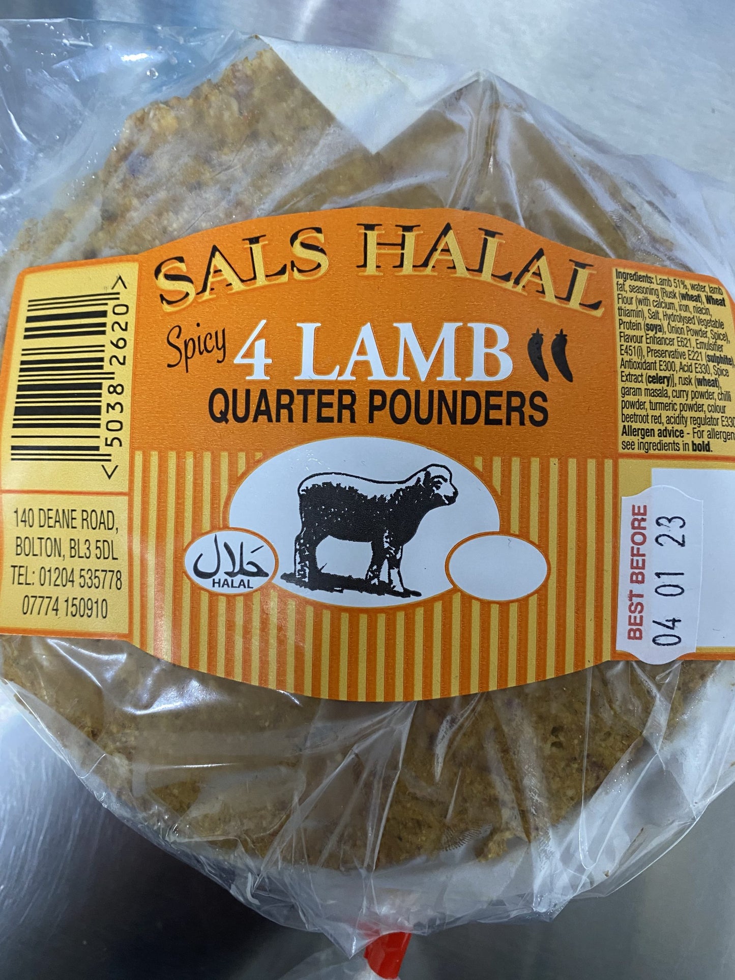 Sals Spicy Lamb Quarter Pounders 4