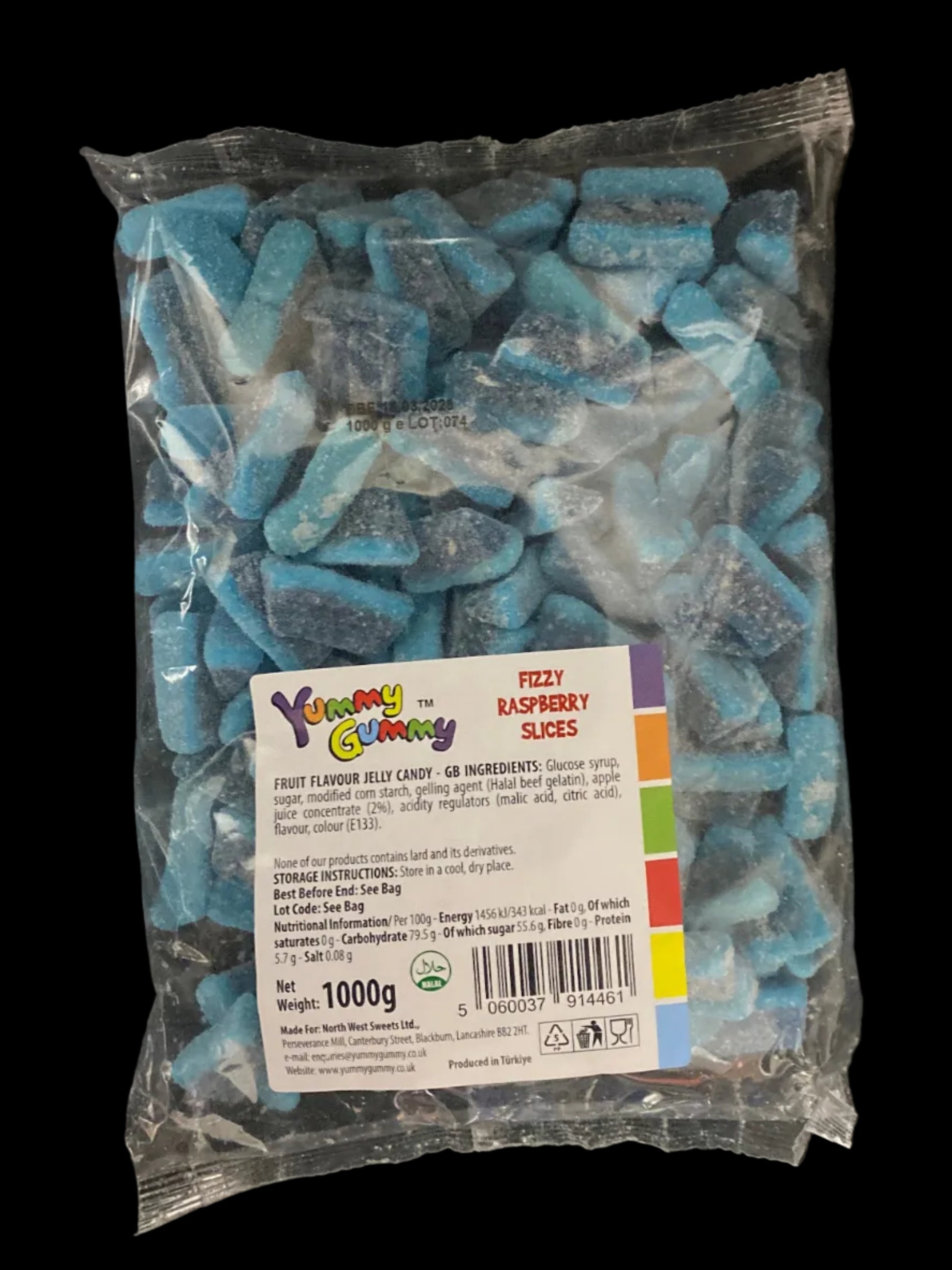 Yummy Gummy Raspberry Slices