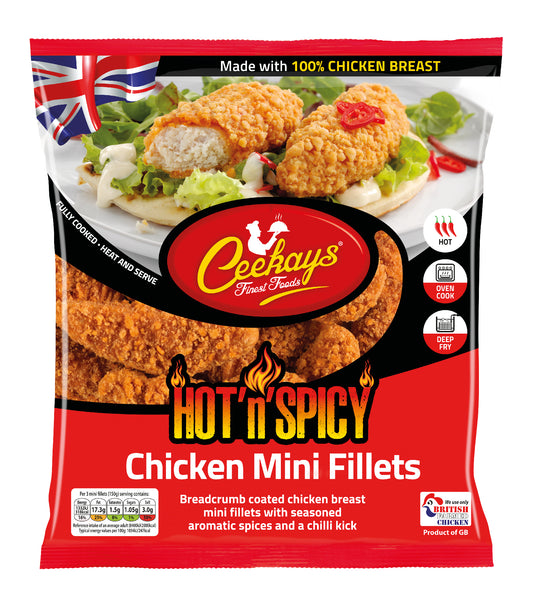 Ceekay's Hot & Spicy Chicken mini Fillets (HMC) 500g