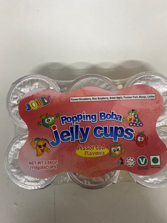 Popping Boba Jelly Cups 110 X 6 Cups