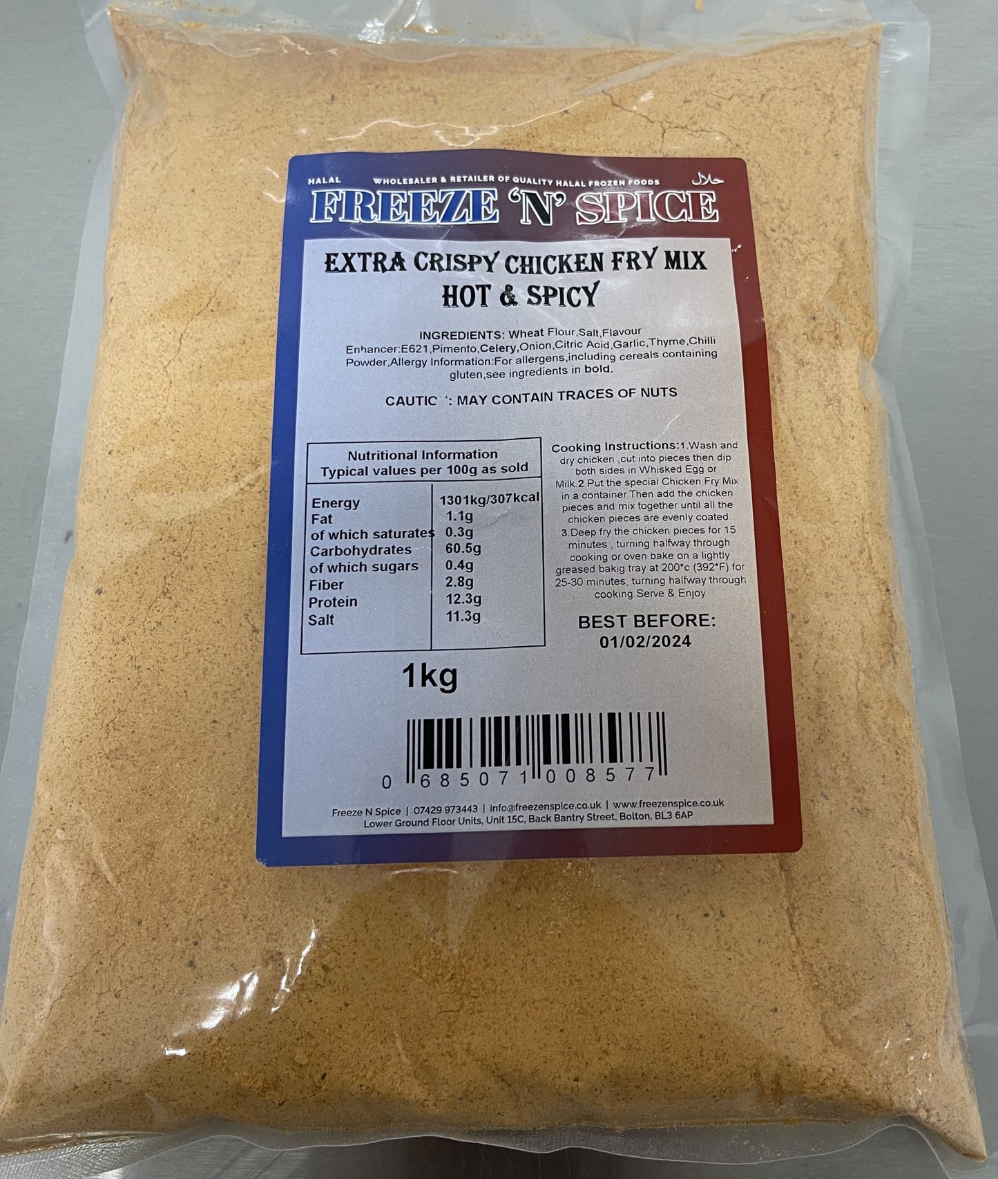 FnS Extra Crispy Hot & Spicy Chicken Fry Mix 1kg