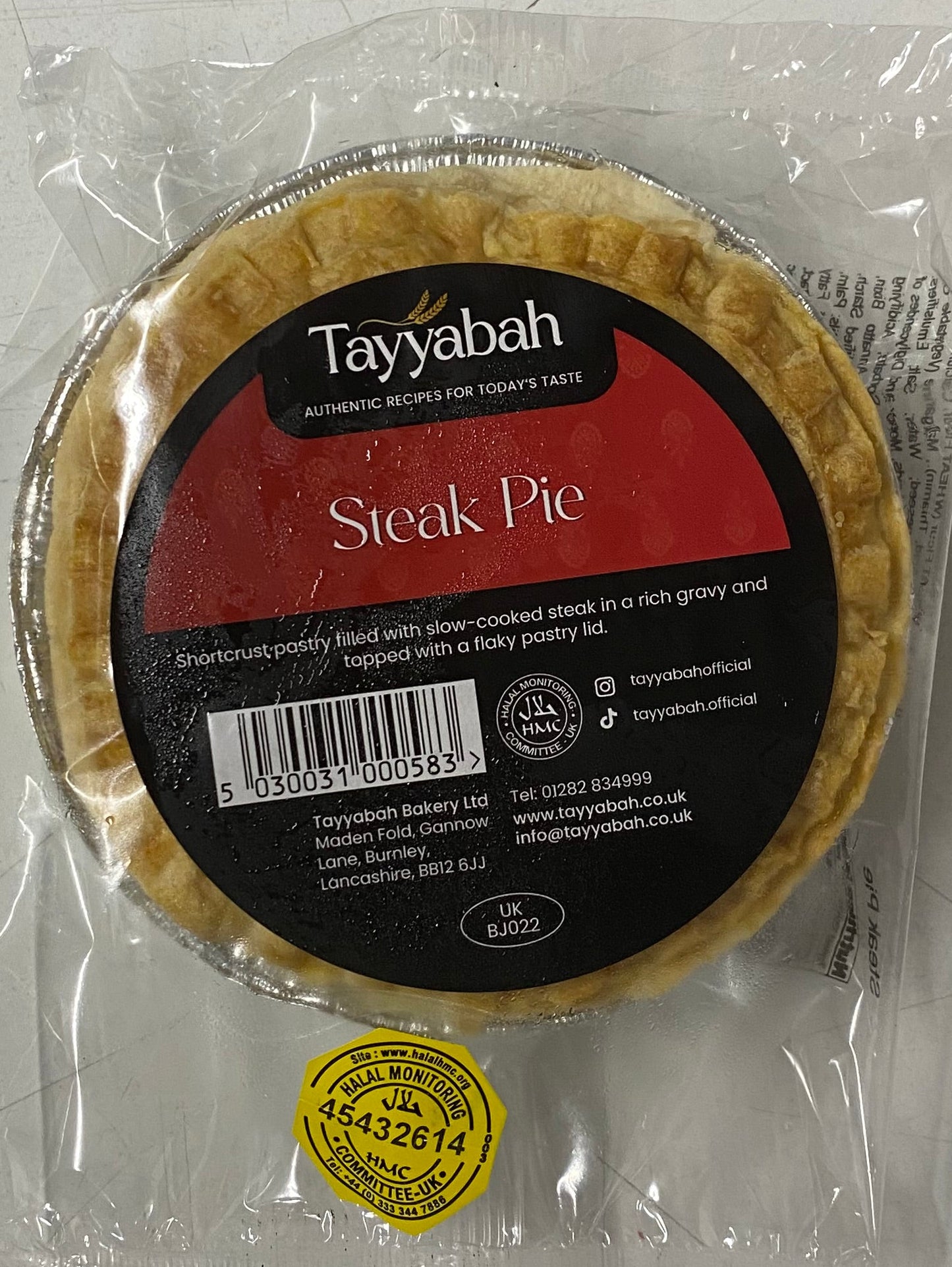 Tayyabah Steak Pie