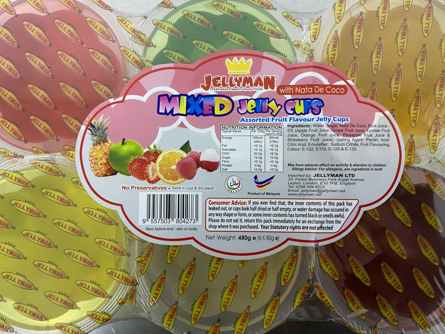 Mixed Flavour Jelly cup