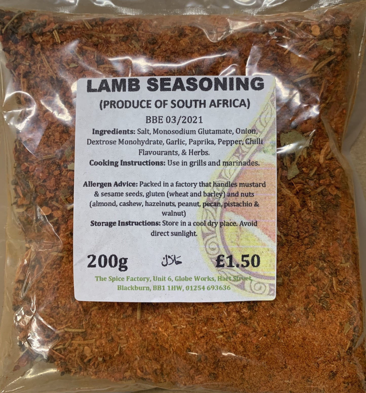 Spice Factory Lamb Seasoning 200g