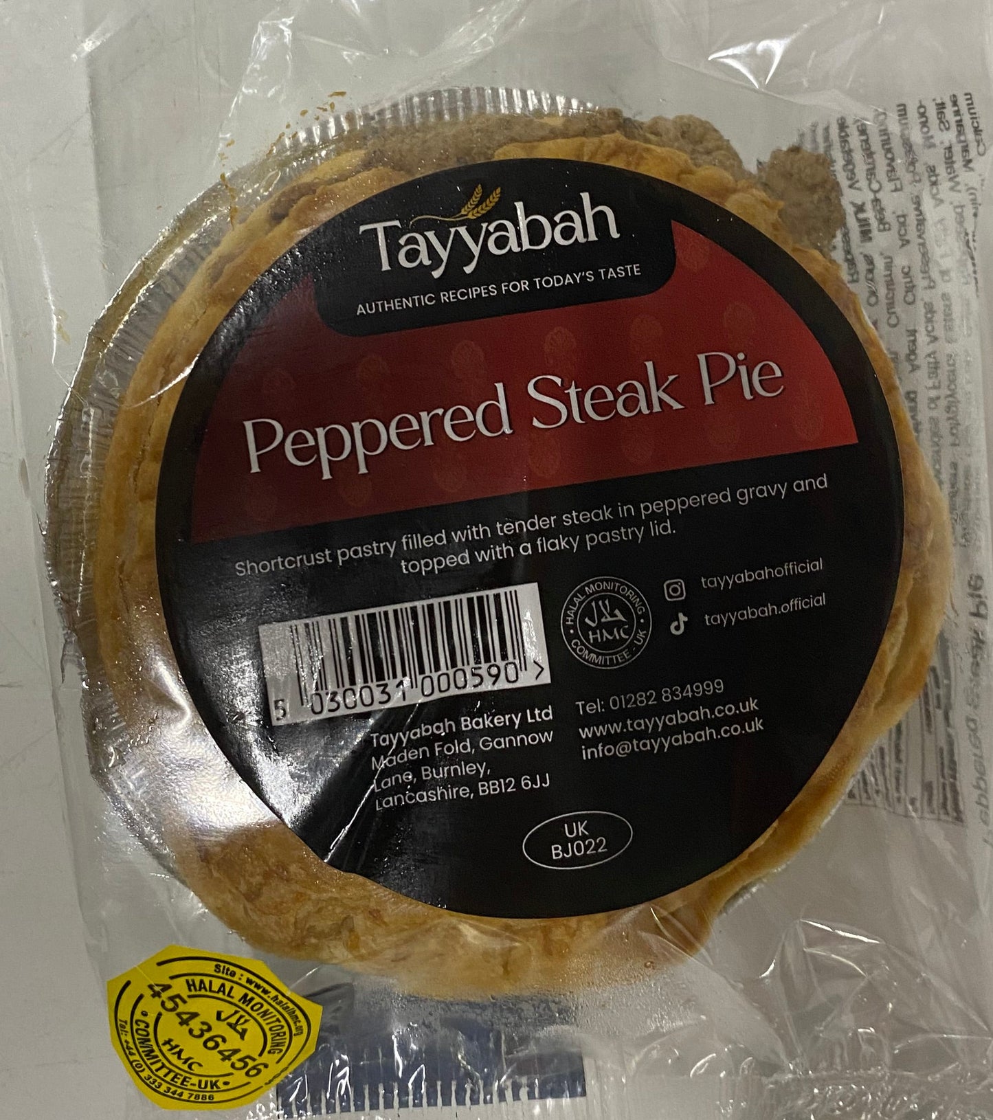Tayyabah Peppered Steak Pie