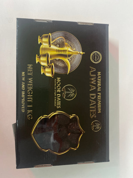 Noor Ajwa Dates 1kg 2 for £23