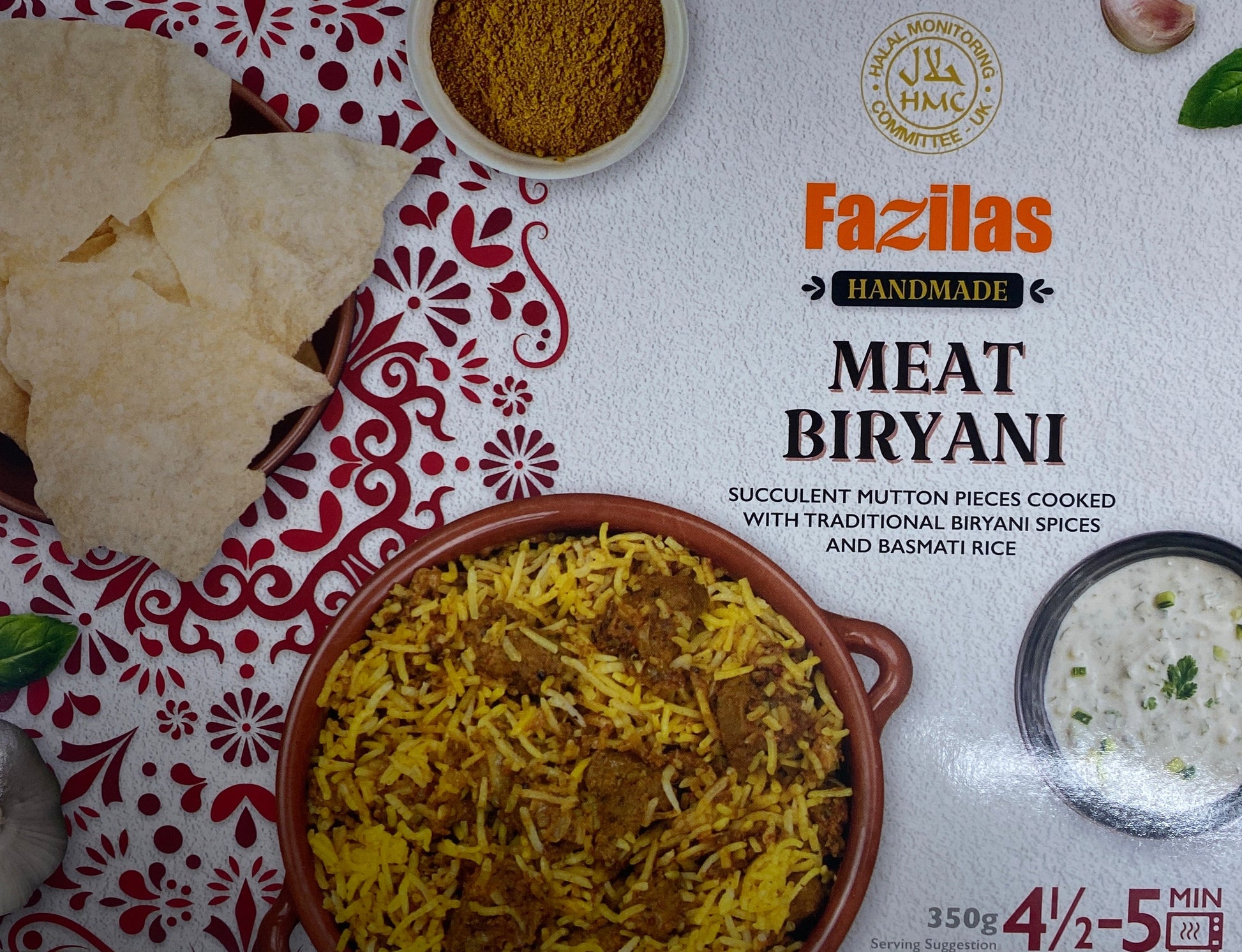 Fazilas Meat Briyani 350g