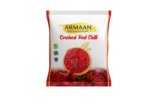Armaan Crushed Red Chilli Cubes 400g