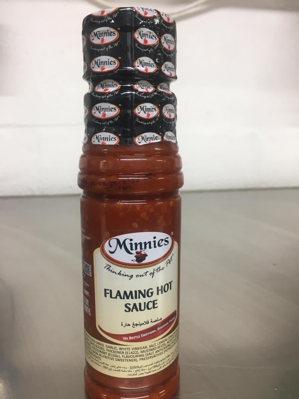Minnies Flaming Hot Sauce 250ml