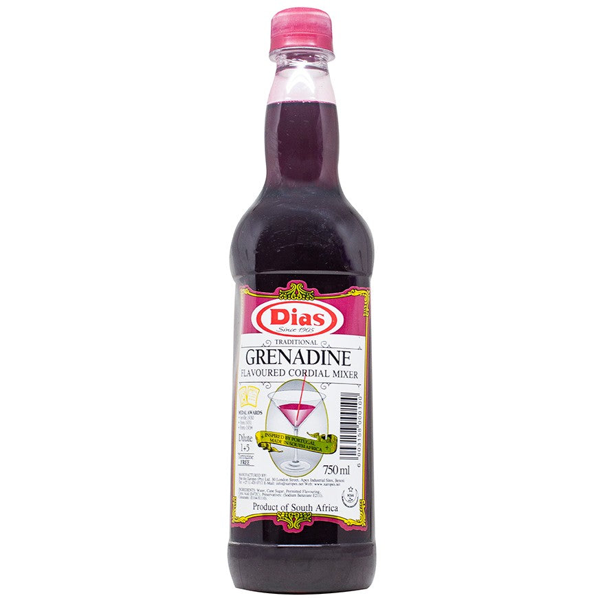 Dias Grenadine Flavoured Cordial Mixer 750ml