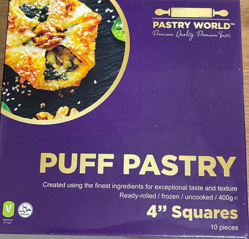 Pastry World 4" Puff Pastry 10 Pieces 400g 2 For £3.50
