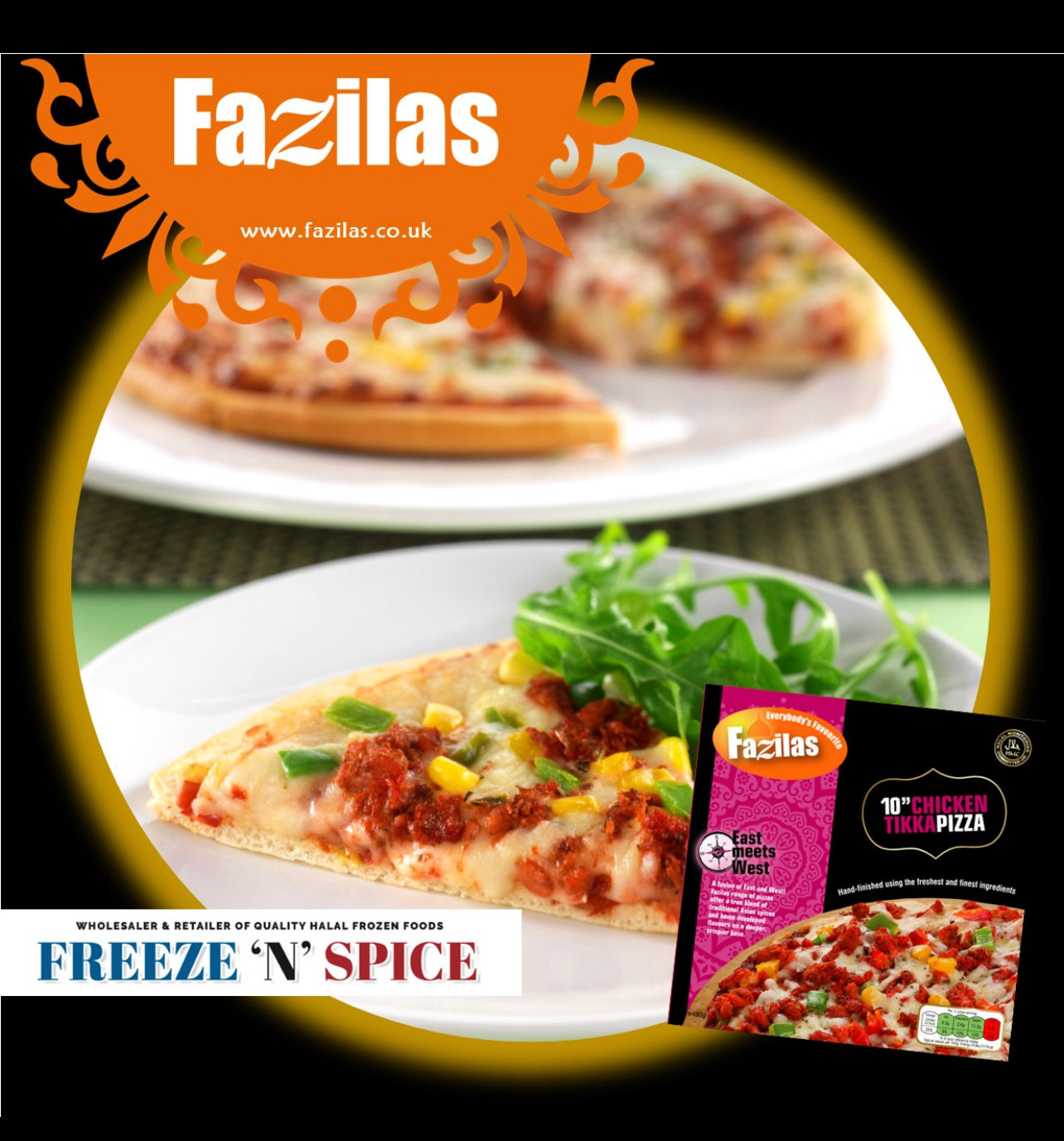 Fazilas Chicken Tikka Pizza 10”