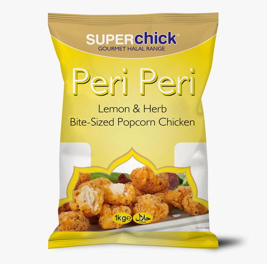 Superchick Lemon &amp; Herb Bite Size Popcorn Chicken