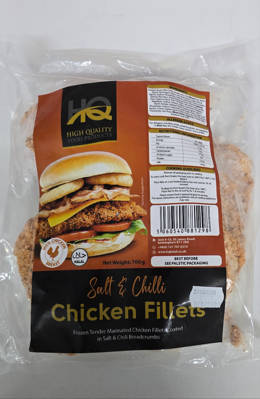 HQ Salt & Chilli Chicken Fillets 700g