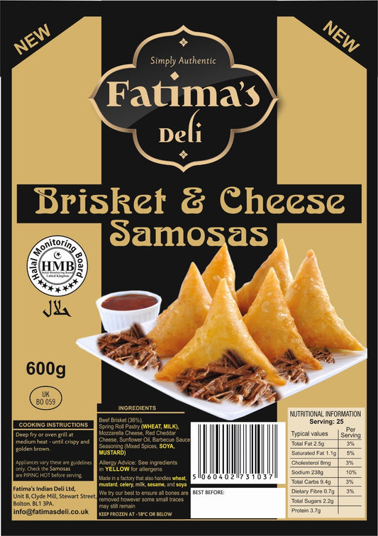Fatima's Brisket and Cheese samosas