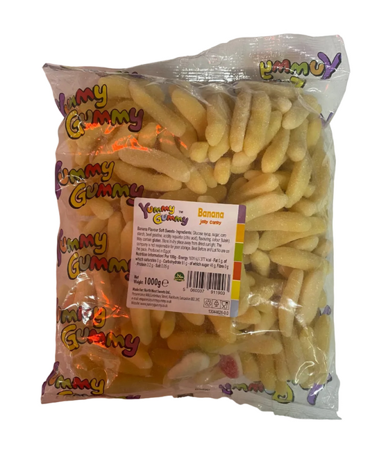 Yummy Gummy Fizzy Banana 1000g