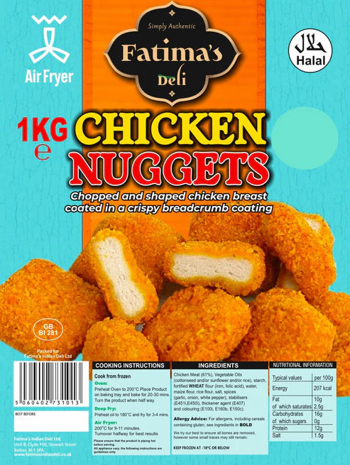 Fatima's Chicken Nuggets 1kg 2 For £14