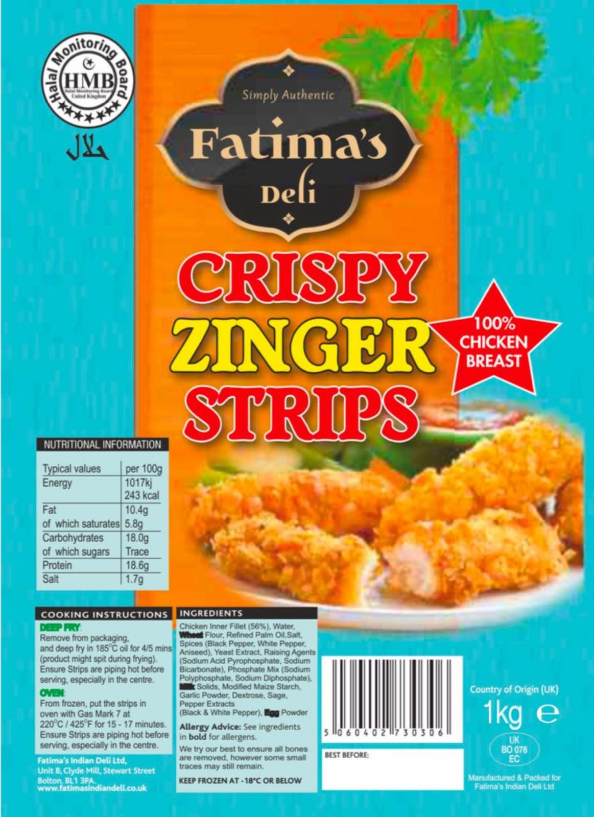 Fatima Crizpy Zinger Strip 1kg