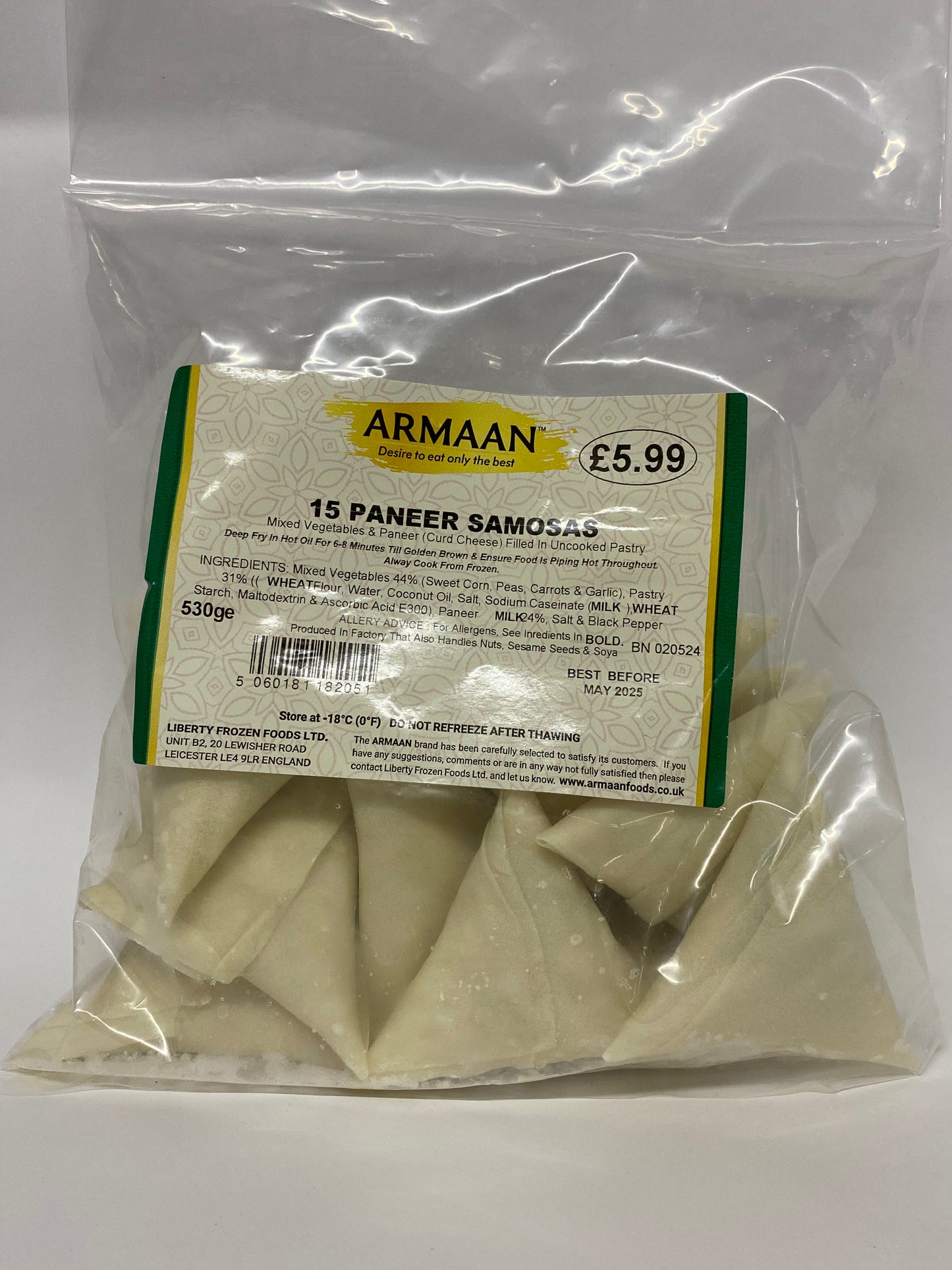 Armaan Paneer Samosas 15