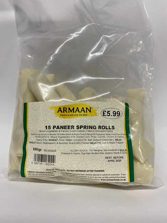 Armaan Paneer Spring Rolls 15