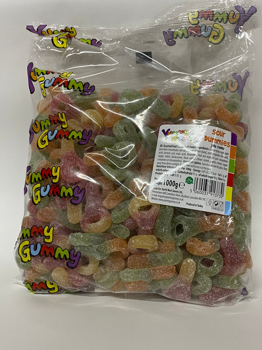 Yummy Gummy Sour Dummies 1kg