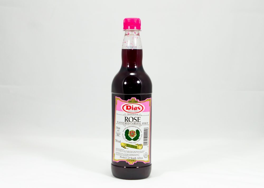 Dias Rose Flavoured Cordial Syrup 750ml