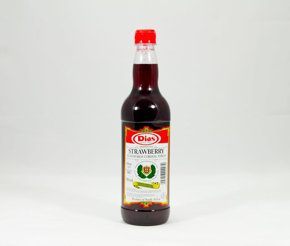 Dias Strawberry Flavoured Cordial Syrup 750ml – Freeze N Spice