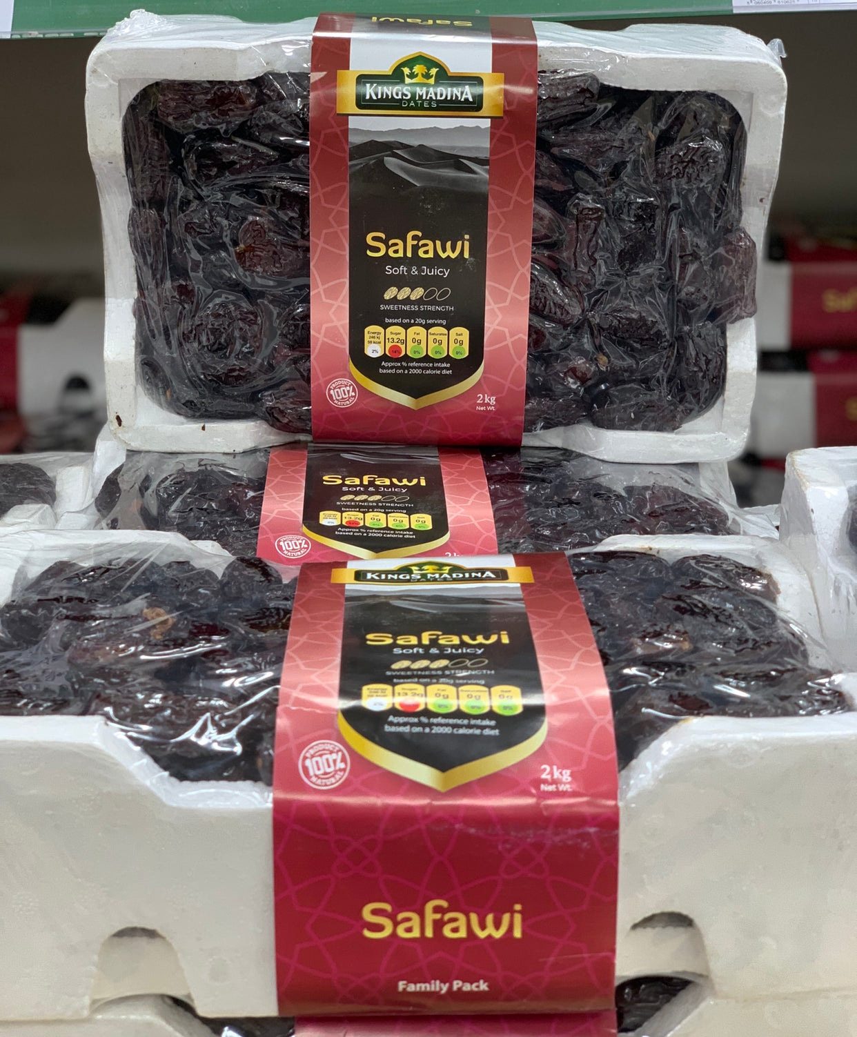 Kings Madina Safawi Dates 1.8kg – Freeze N Spice