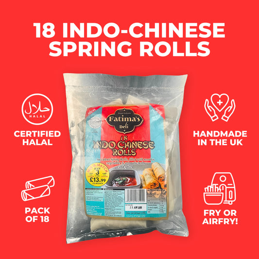 Fatimas 18 indo chineese rolls