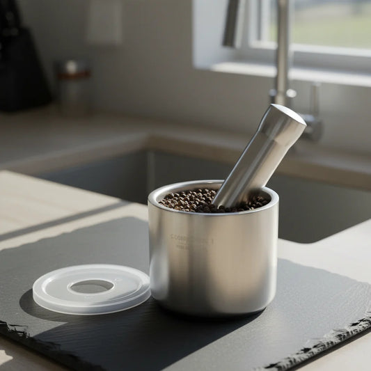 Mortar & Pestle Set with lid