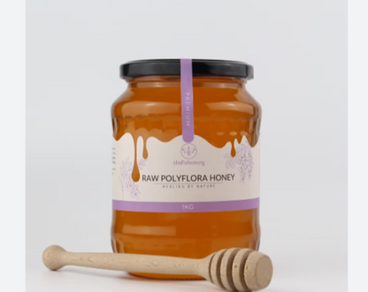 Shifa Honey Raw Acacia 1kg & Shifa Honey Raw PolyFora 1kg 2 For £24