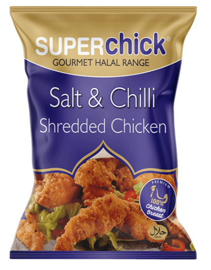 Superchick Shredded Chicken (salt and Chilli & Hot and Spicy) 2 for £6