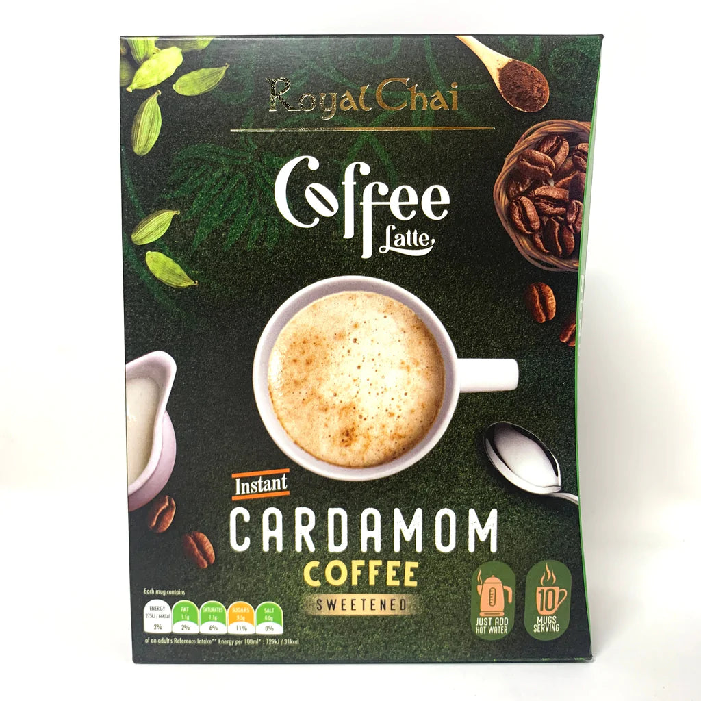 Royal chai- cardamom Coffee latte sweetened