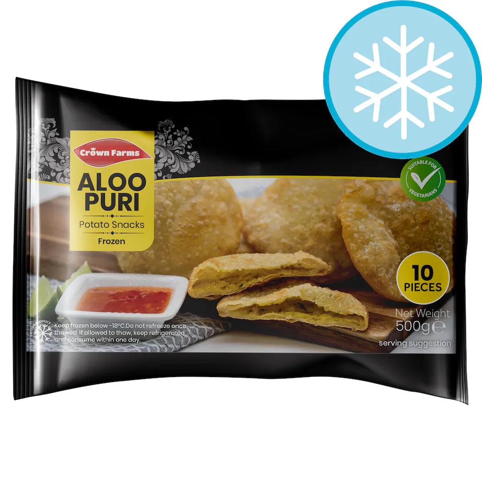 CrownFarm Aloo Puri (10 Pcs)