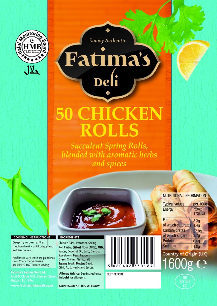 Fatima's 50 Chicken Rolls