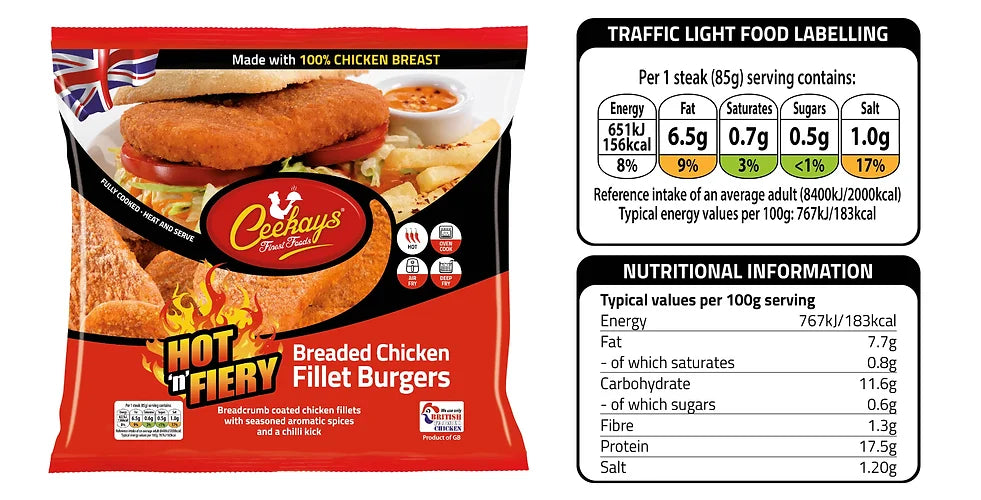 Ceekay's Hot & Fiery Breaded Chicken Burgers