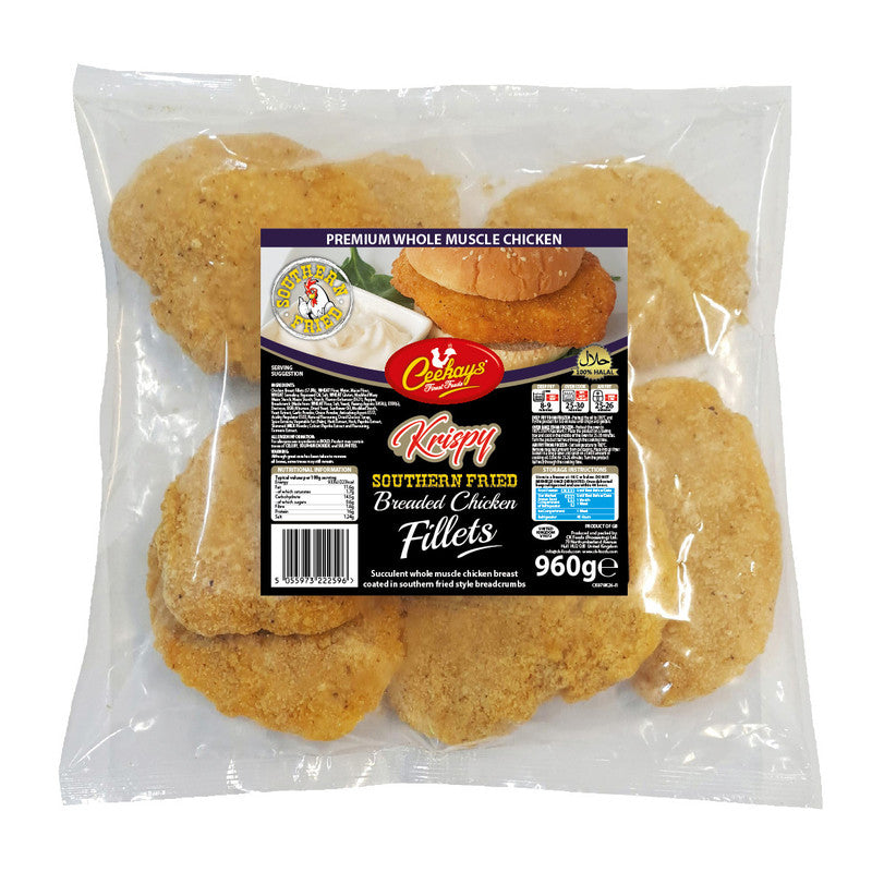 cks krispy southren fried breaded chicken fillet