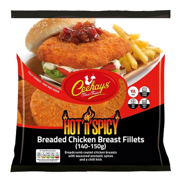 CK's Hot & Spicy Breaded Chicken Breast Fillets 880g